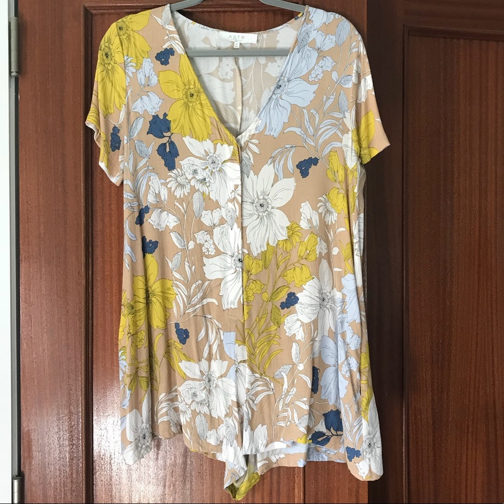 ASTR Floral Romper
